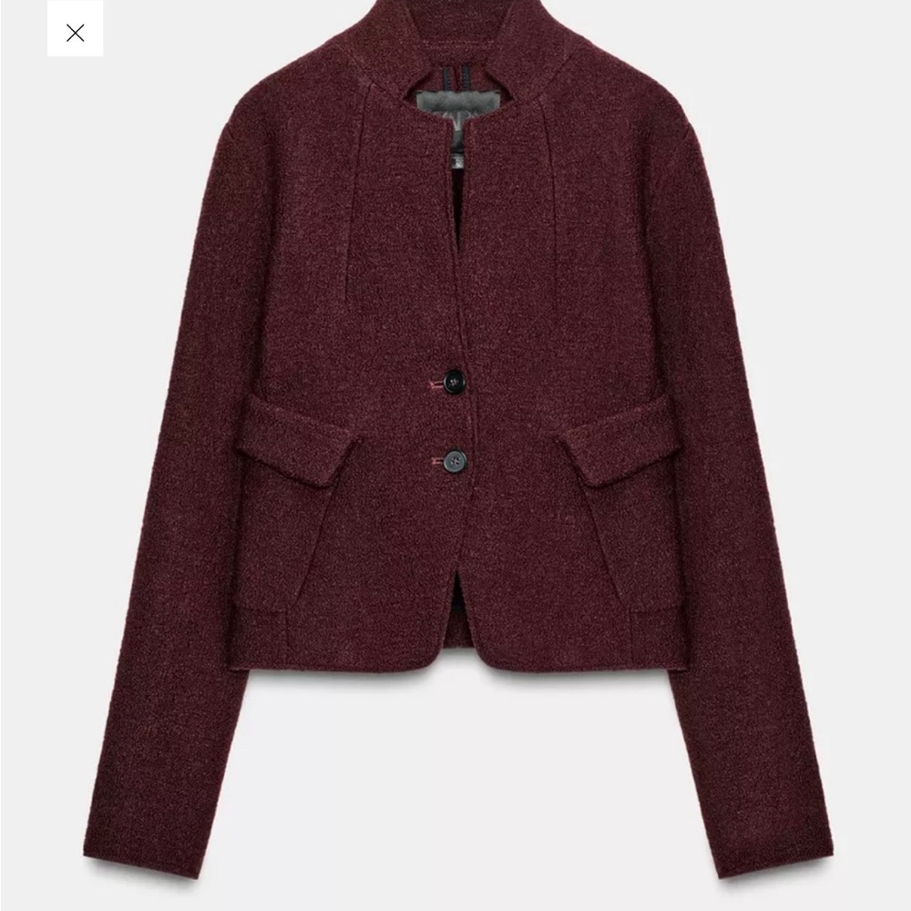 Zara Deep Burgundy jacket